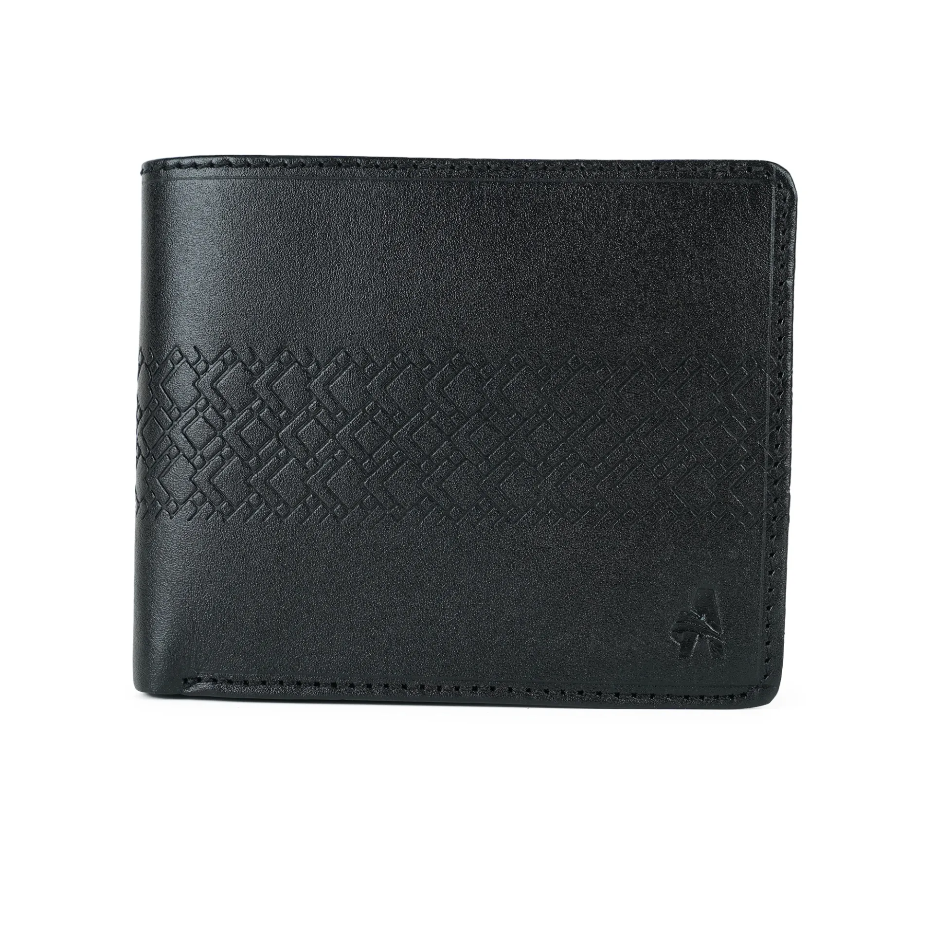 Apex Genuine Leather Men's Wallet - Black